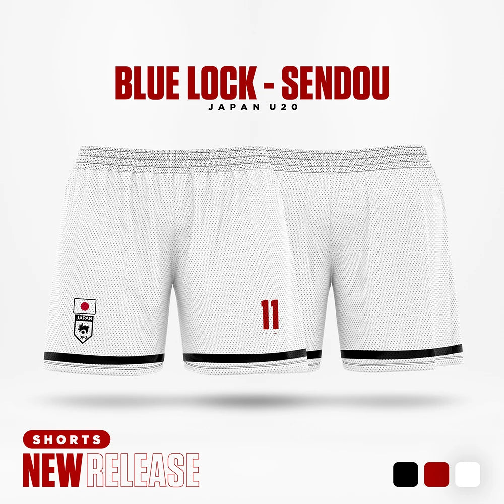 Blue Lock Shorts - U20 Japan Home Kit